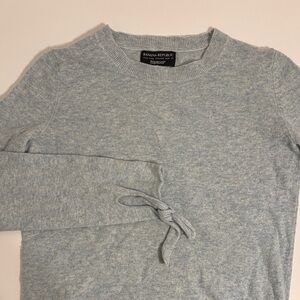 Banana Republic Aqua Merino Wool + Cashmere Blend Crewneck Sweater - M